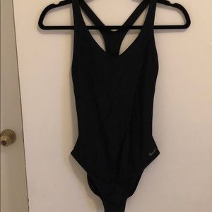 Black Nike one piece swim suit